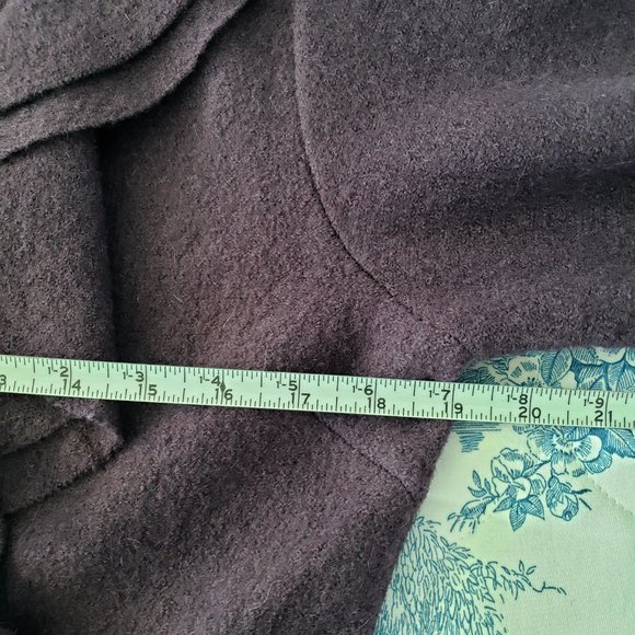 Marina Luna Vintage Y2K Boiled Wool Ruffled Collar Tie Front Cardigan - Picture 6 of 9